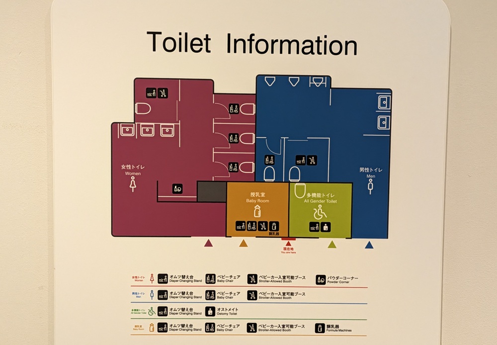 トイレの案内板